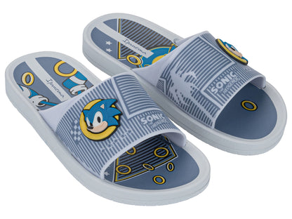 Sandalia Infantil Blanco/Azul Sonic Slide Ipanema