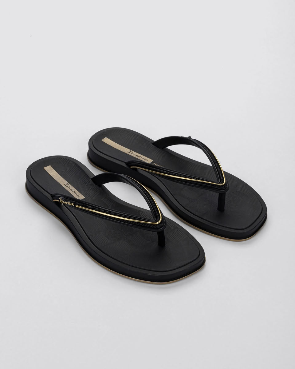 Sandalia Mujer Negro Glow On Ipanema