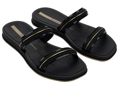 Sandalia Mujer Negro Glow Slide Ipanema