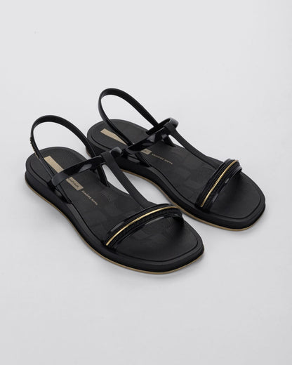 Sandalia Mujer Negro Glow Sand 152 Ipanema
