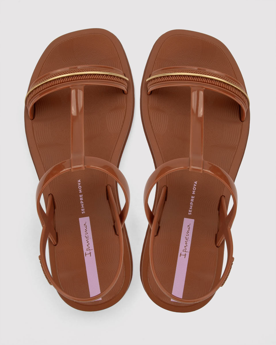 Sandalia Mujer Marrón Glow Sand 152 Ipanema