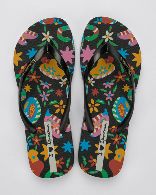 Sandalia Mujer Negro/Multicolor Xodo Ipanema
