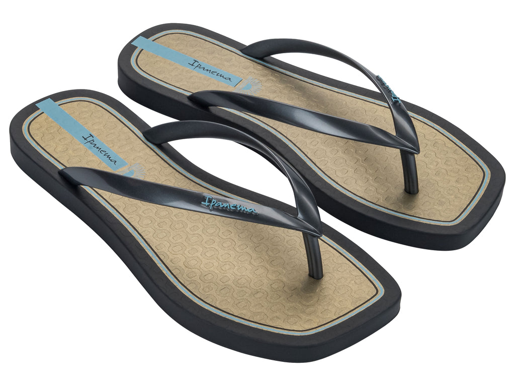 Sandalia Mujer Negro/Dorado Edge Glam Ipanema