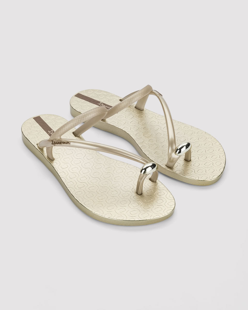 Sandalia Mujer Beige/Dorado Glam Ring 2 Ipanema