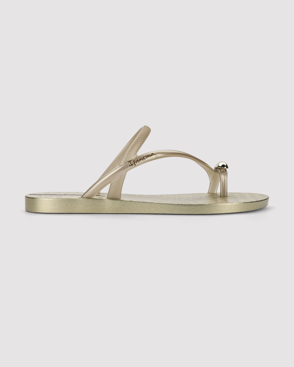 Sandalia Mujer Beige/Dorado Glam Ring 2 Ipanema