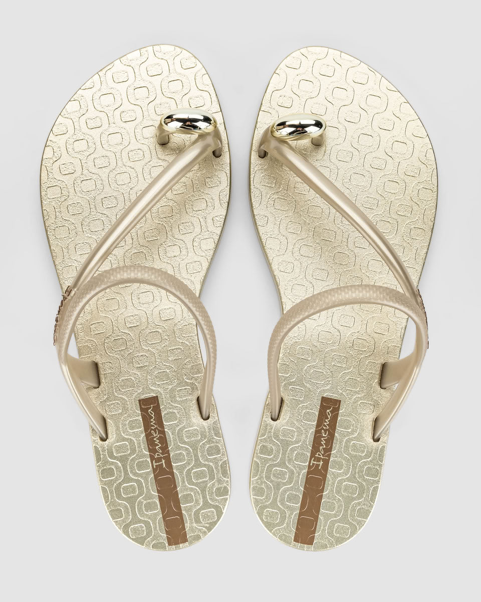 Sandalia Mujer Beige/Dorado Glam Ring 2 Ipanema