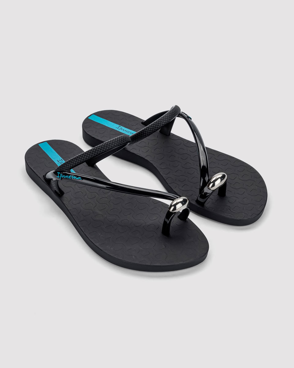 Sandalia Mujer Negro Glam Ring 2 Ipanema