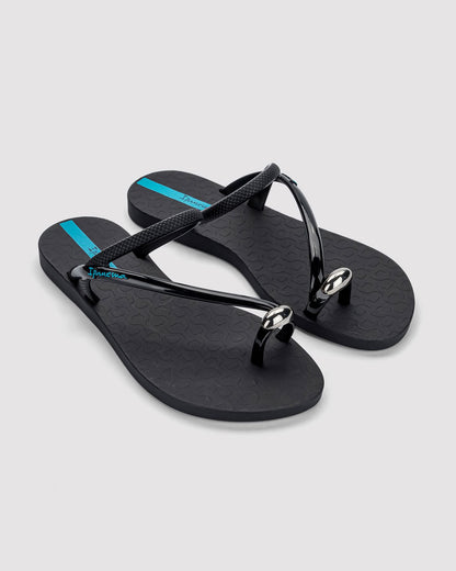 Sandalia Mujer Negro Glam Ring 2 Ipanema