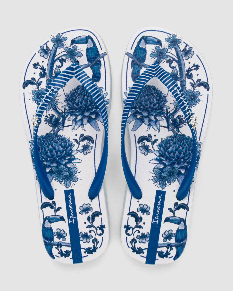 Sandalia Mujer Azul/Blanco Vibra Ipanema