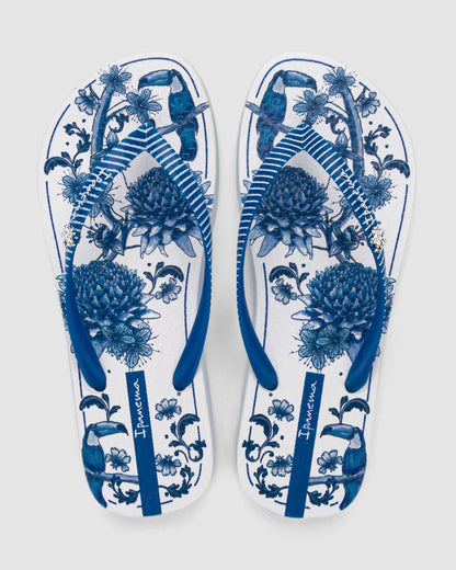 Sandalia Mujer Azul/Blanco Vibra Ipanema