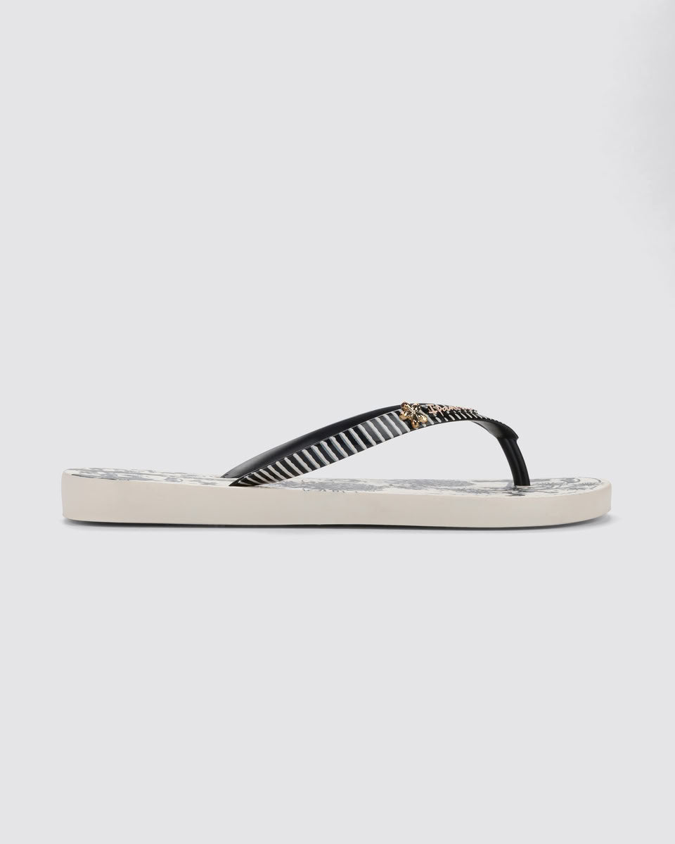 Sandalia Mujer Beige/Negro Vibra Ipanema