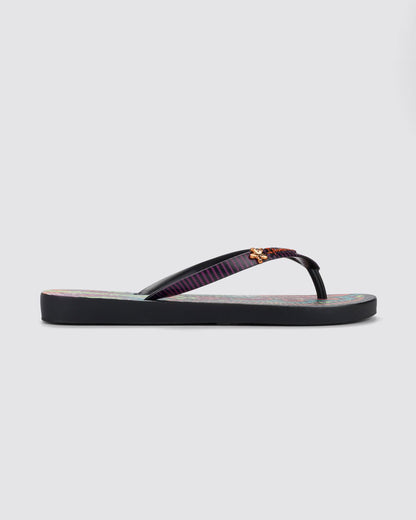 Sandalia Mujer Naranja/Negro Vibra Ipanema
