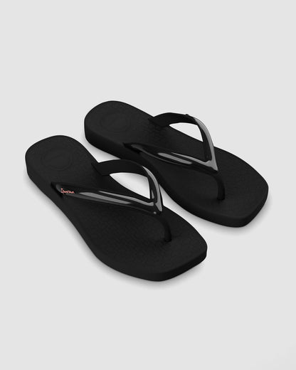 Sandalia  Mujer Negro Pluma Ipanema