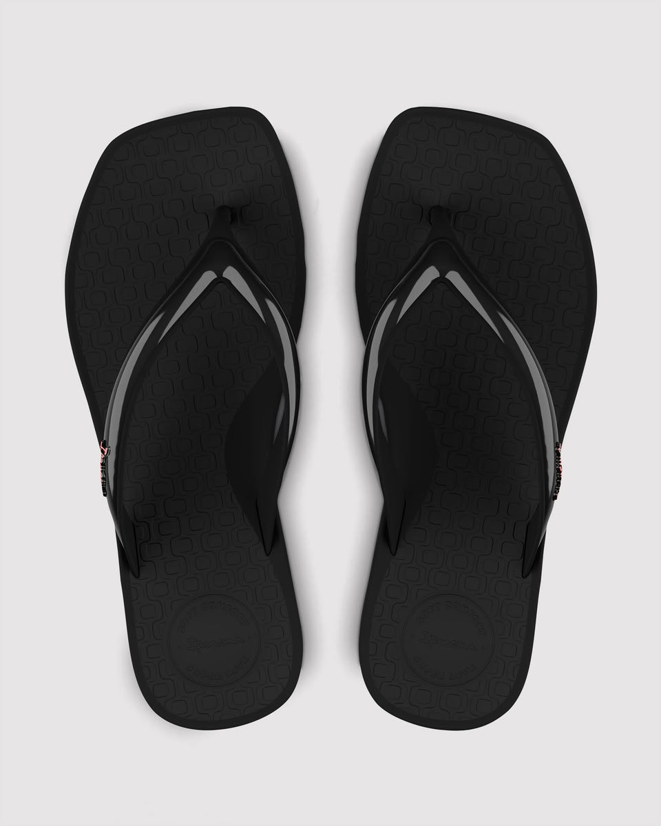 Sandalia  Mujer Negro Pluma Ipanema
