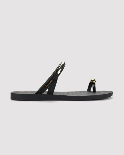 Sandalia Mujer Negro Ring Lux Ipanema