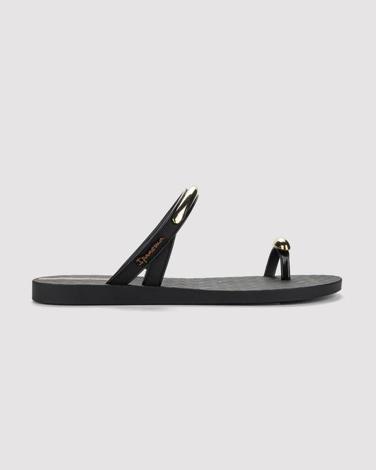 Sandalia Mujer Negro Ring Lux Ipanema