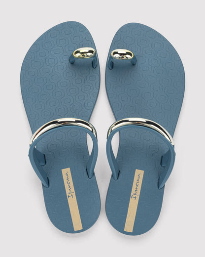 Sandalia Mujer Azul Claro Ring Lux Ipanema