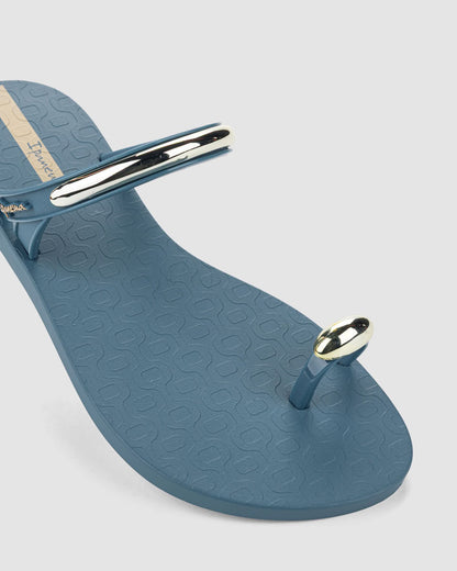 Sandalia Mujer Azul Claro Ring Lux Ipanema