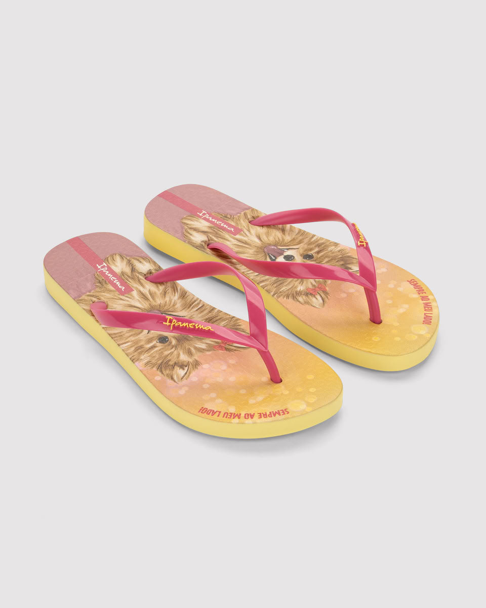 Sandalia Mujer Amarillo/Rosa Pets Ipanema
