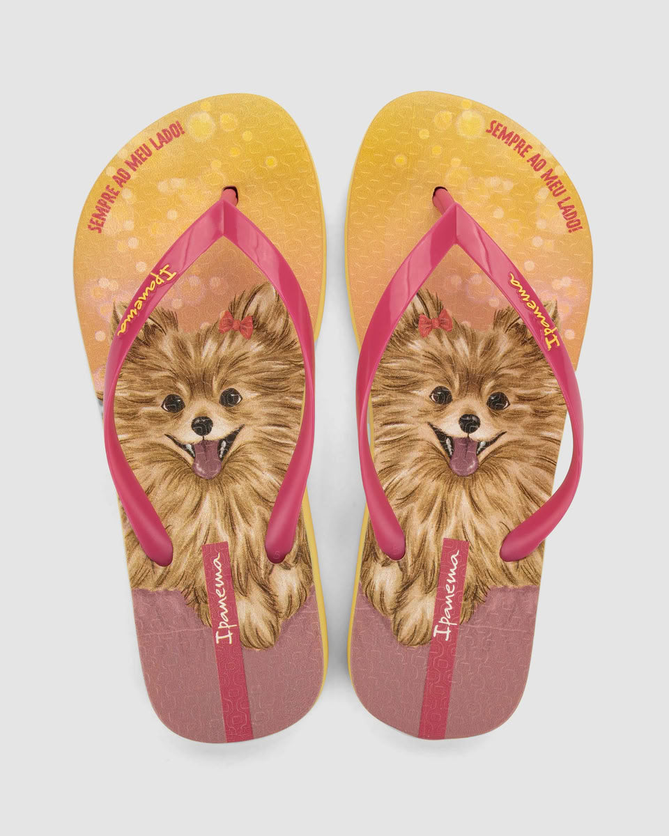 Sandalia Mujer Amarillo/Rosa Pets Ipanema