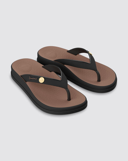 Sandalia Mujer Negro Pluma Anatomica Ipanema