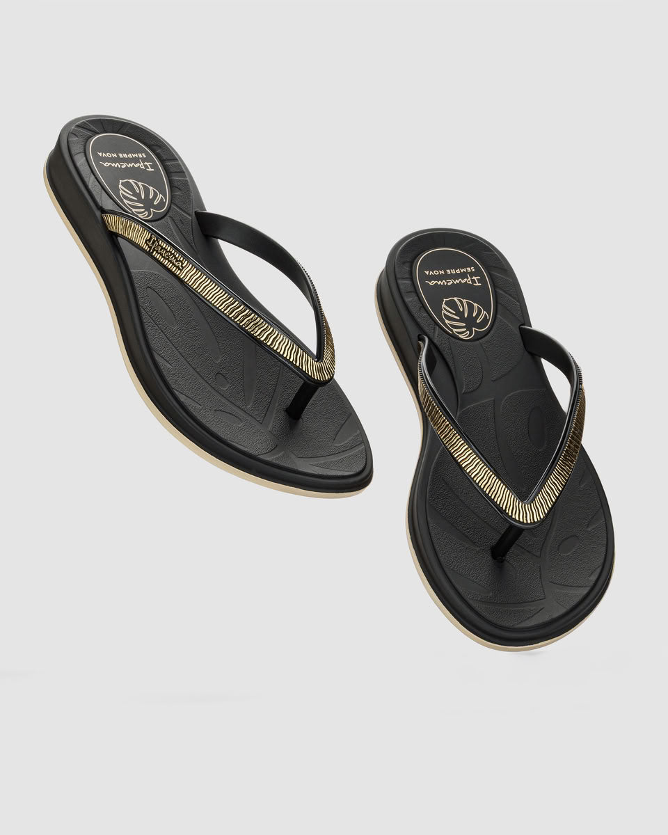 Sandalia Mujer Negro Shine 2 Ipanema