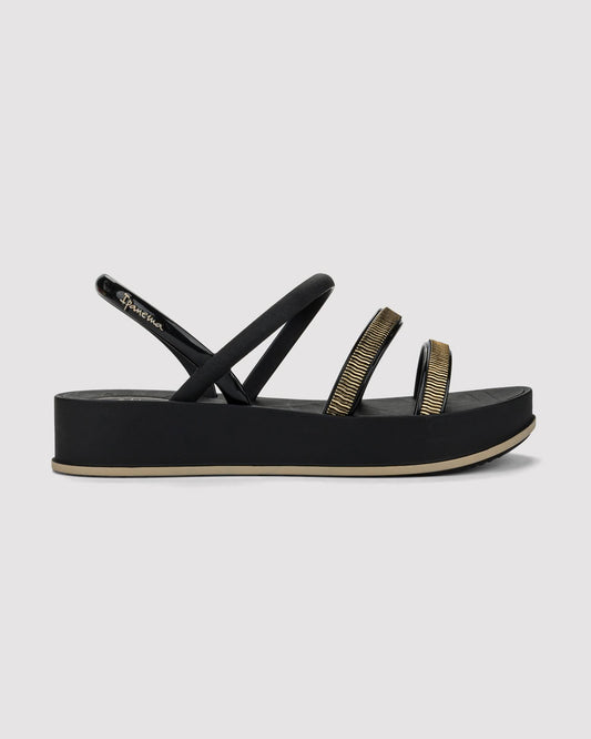 Sandalia Mujer Negro Shine Up 2 Ipanema
