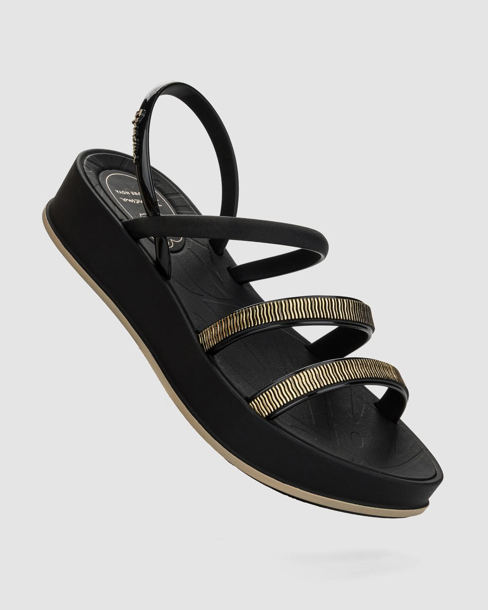 Sandalia Mujer Negro Shine Up 2 Ipanema