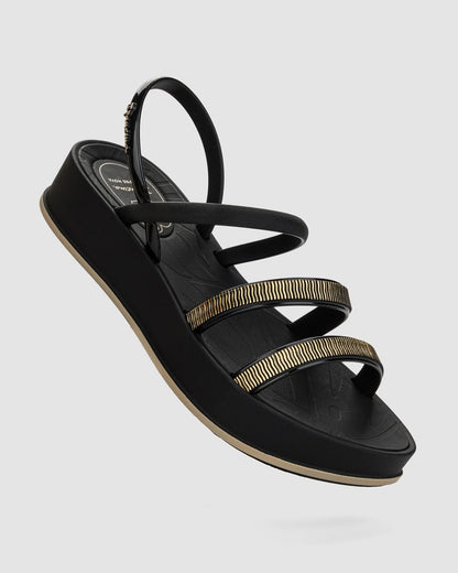 Sandalia Mujer Negro Shine Up 2 Ipanema