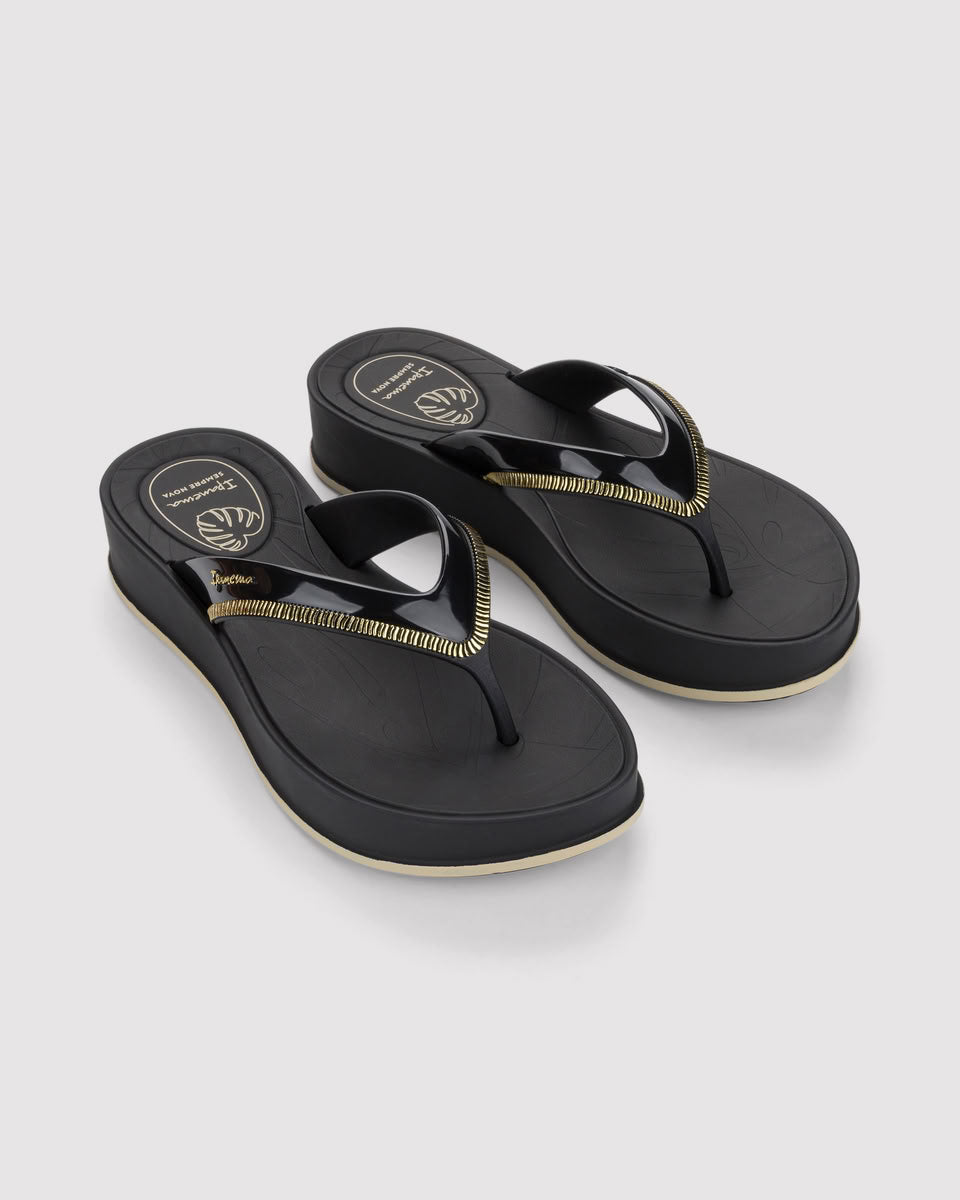 Sandalia Mujer Negro Shine Up Ipanema
