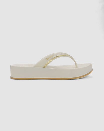 Sandalia Mujer Beige Shine Up Ipanema