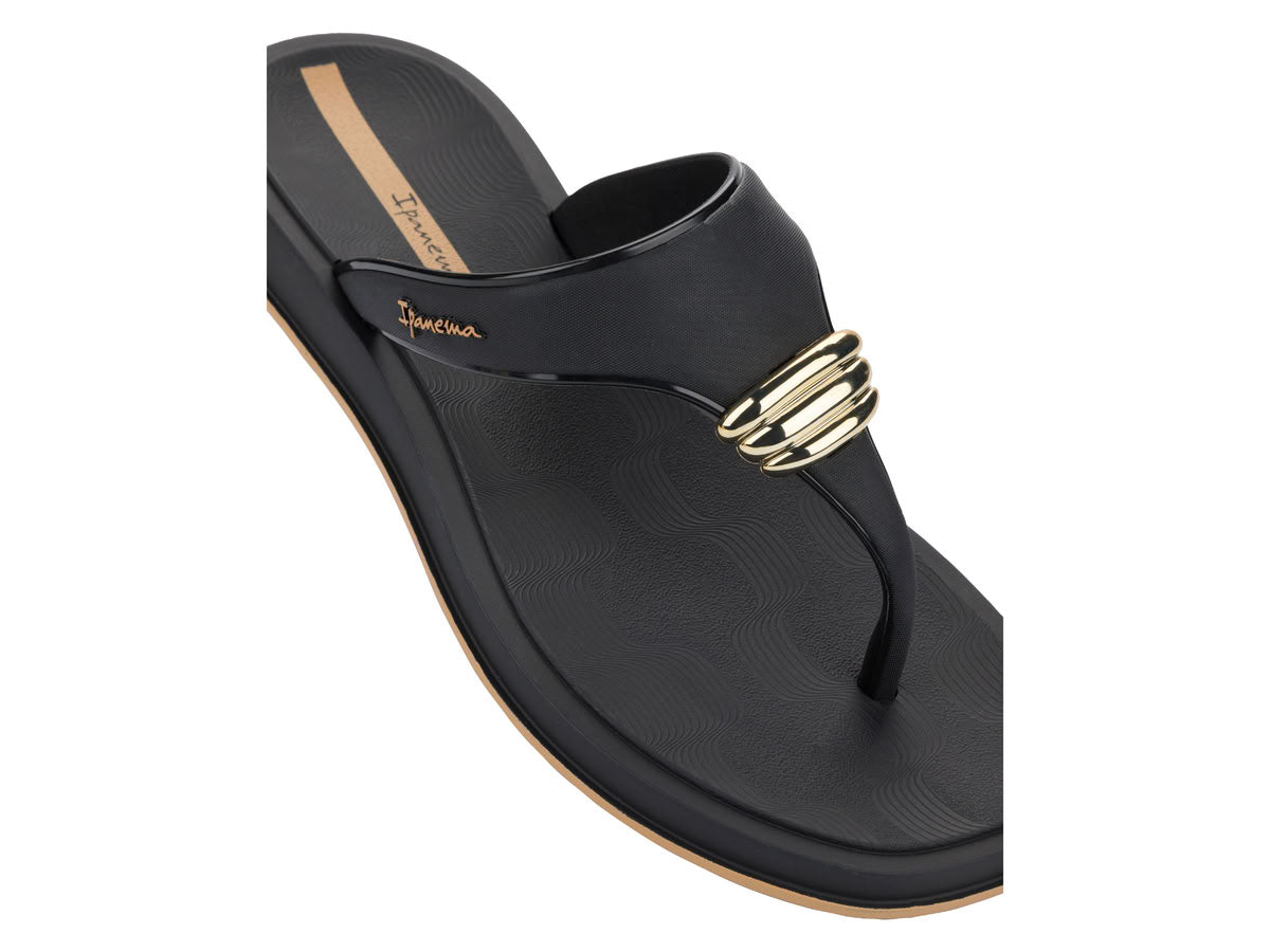 Sandalia Mujer Negro Trend Metal Ipanema