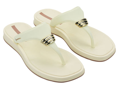 Sandalia Mujer Beige Trend Metal Ipanema