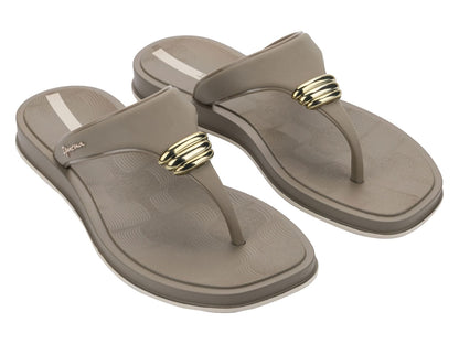 Sandalia Mujer Café Trend Metal Ipanema