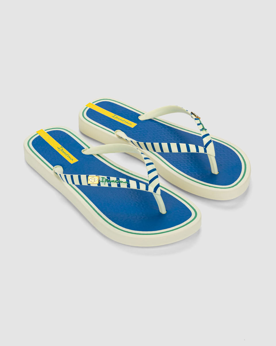 Sandalia Mujer Beige/Azul Core Ipanema