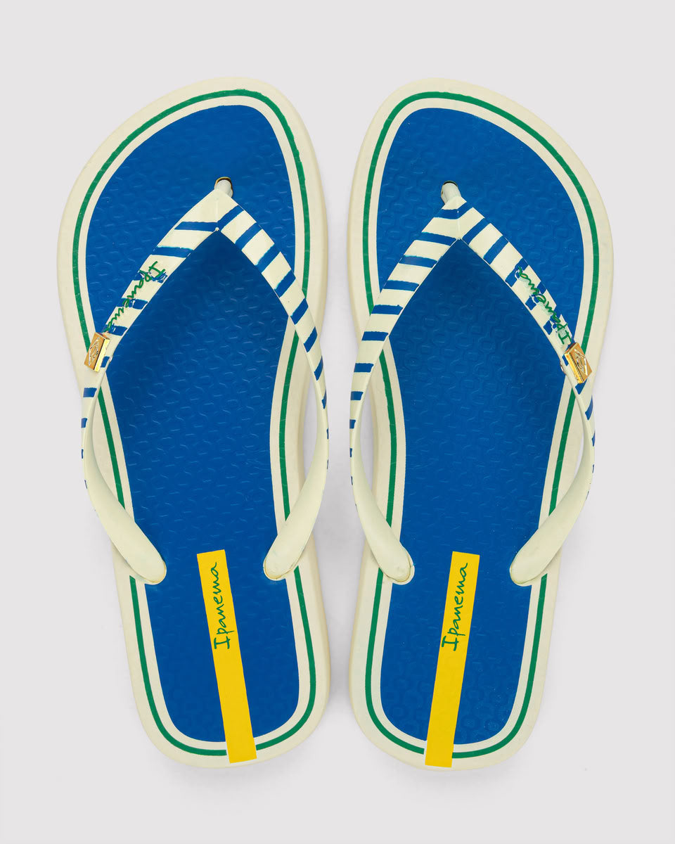 Sandalia Mujer Beige/Azul Core Ipanema