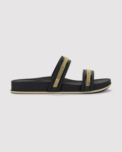 Sandalia Mujer Negro Shine Trendy Ipanema