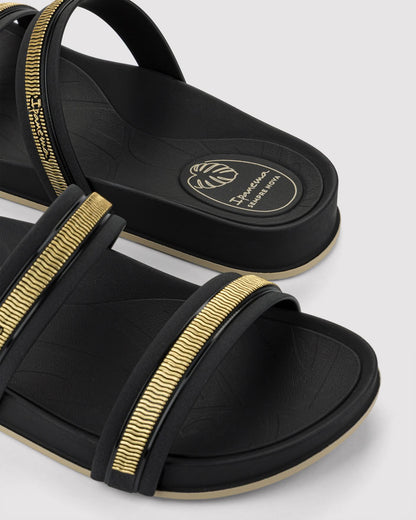 Sandalia Mujer Negro Shine Trendy Ipanema