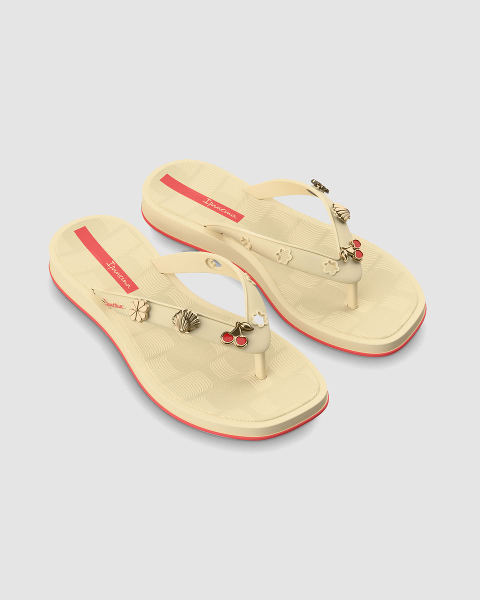 Sandalia Mujer Beige Pin Mania Ipanema
