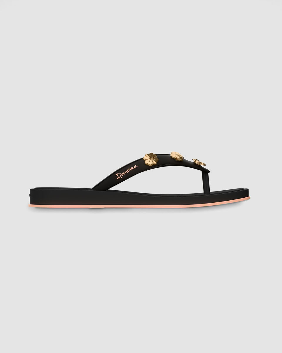Sandalia Mujer Negro Pin Mania Ipanema