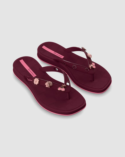 Sandalia Mujer Burdeo/Rosa Pin Mania Ipanema