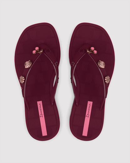 Sandalia Mujer Burdeo/Rosa Pin Mania Ipanema