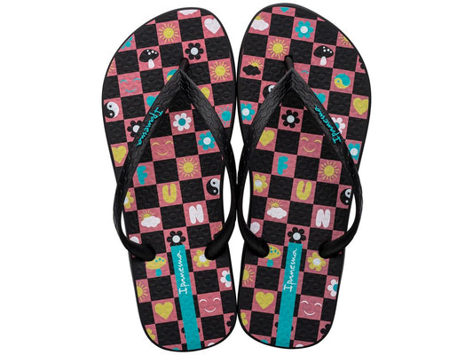 Sandalia Easy Print Rosa/Negro  Ipanema