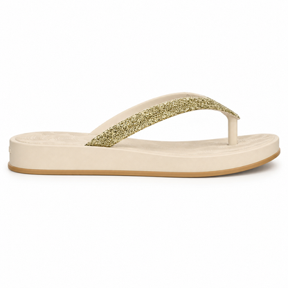 Sandalia Mujer Beige/Glitter Gold Ipanema