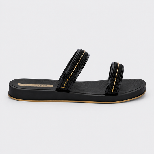 Sandalia Mujer Negro Glow Slide 520 Ipanema