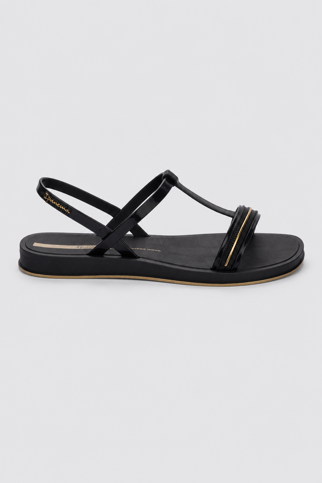 Sandalia Mujer Negro Glow Sand 152 Ipanema