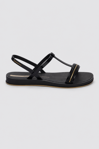 Sandalia Mujer Negro Glow Sand 152 Ipanema