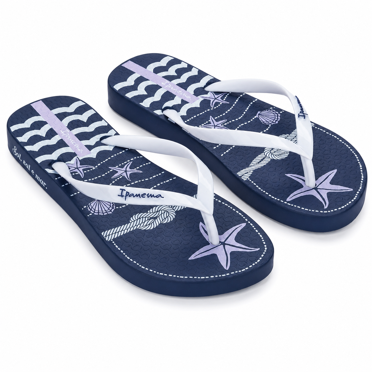 Sandalia Mujer Blanco/Azul Navy Ipanema