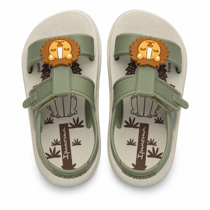Sandalia Bebe Verde/Beige Littel Joy Ipanema