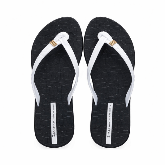Sandalia Mujer Negro/Blanco Diversa Ipanema